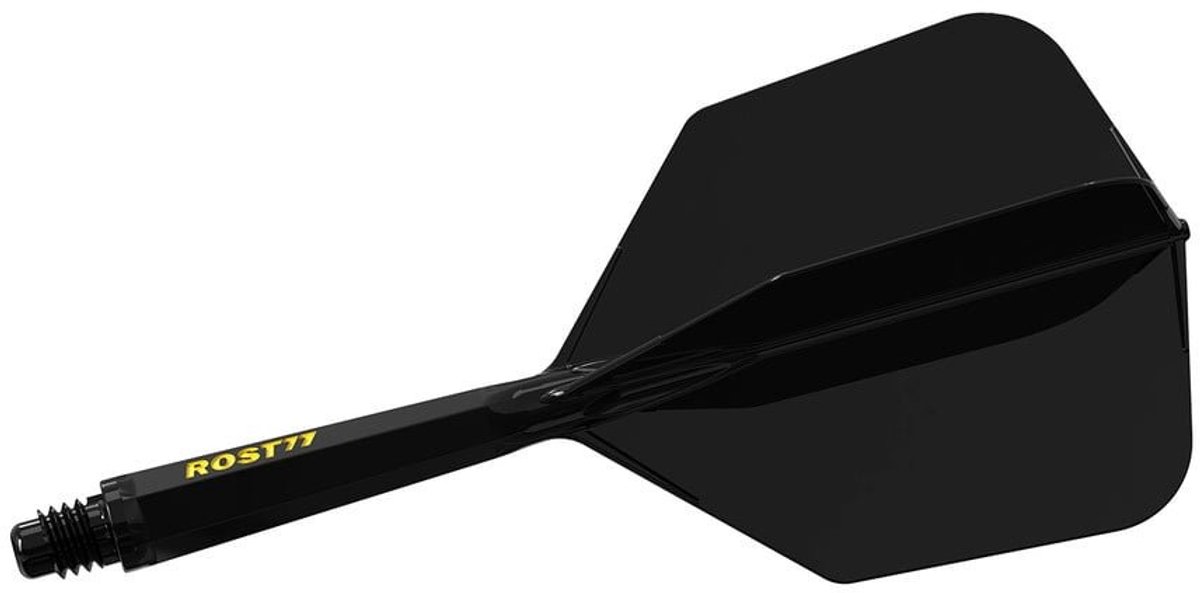 Cuesoul ROST 77 Solid Black Big Wing - Dart Flights