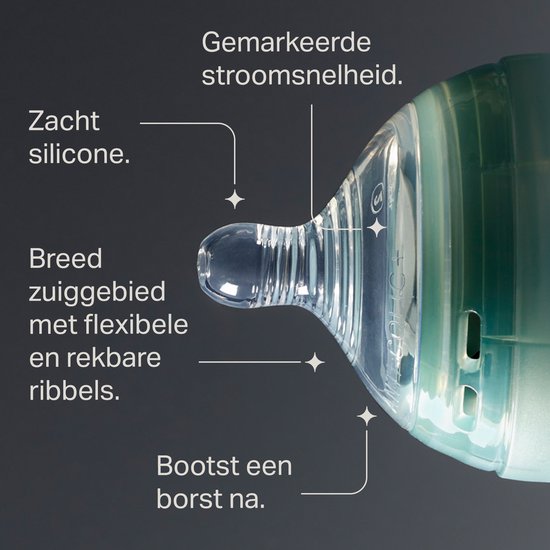 Tommee Tippee Advanced Anti-Koliek Flesspenen - Langzaam toevoersnelheid 0m+ - set van 2 van Tommee Tippee — afbeelding 3