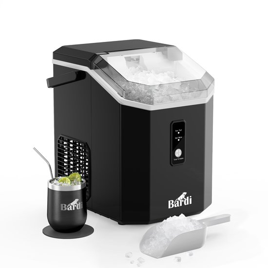 Bardi Nugget Crushed Ice Maker Zwart