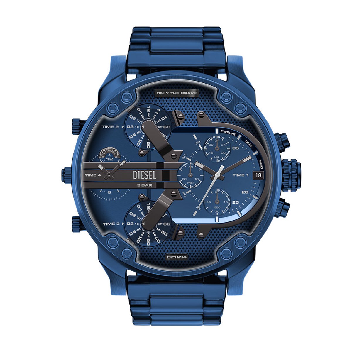 Diesel DZ7496 Mannen Horloge 57 mm - Blauw