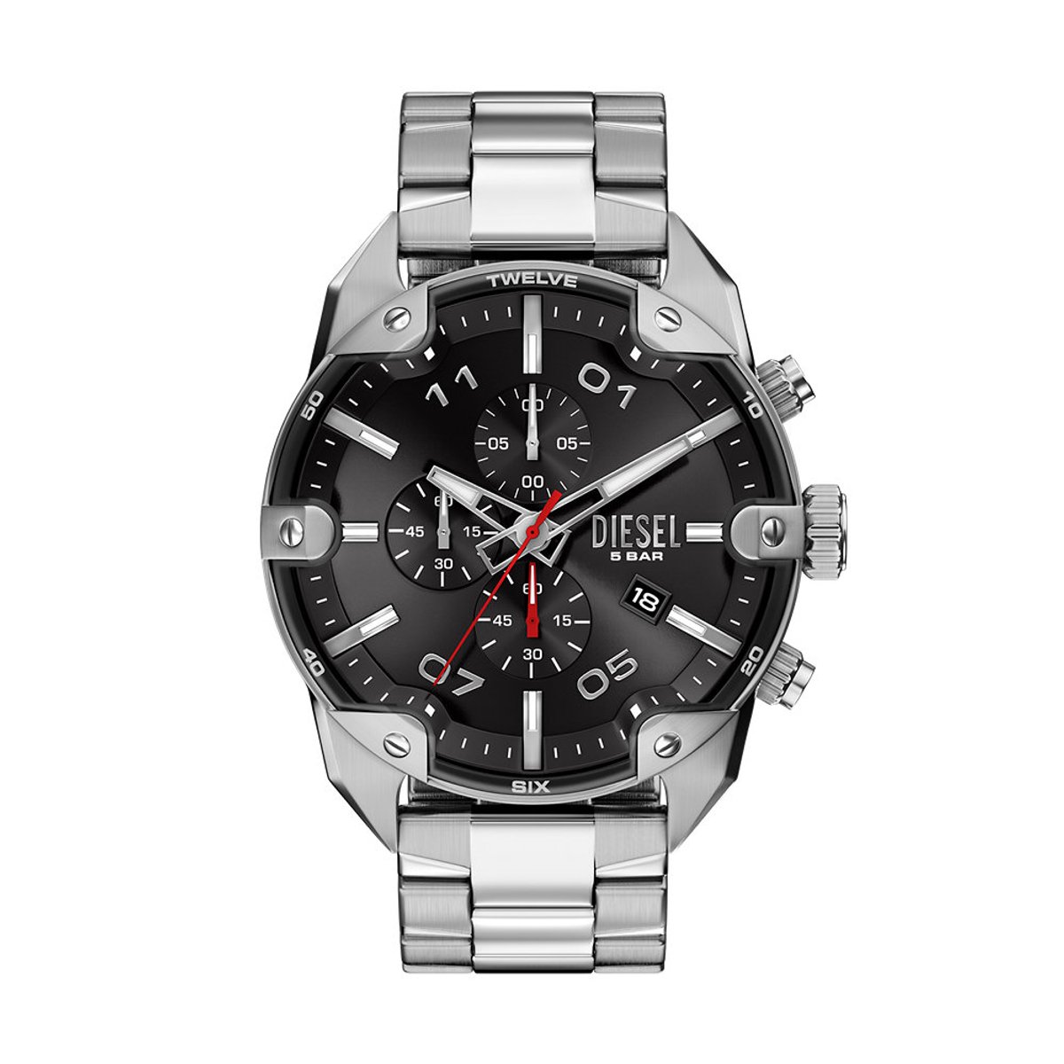 Diesel DZ4709 Mannen Horloge 49 mm - Zilverkleurig