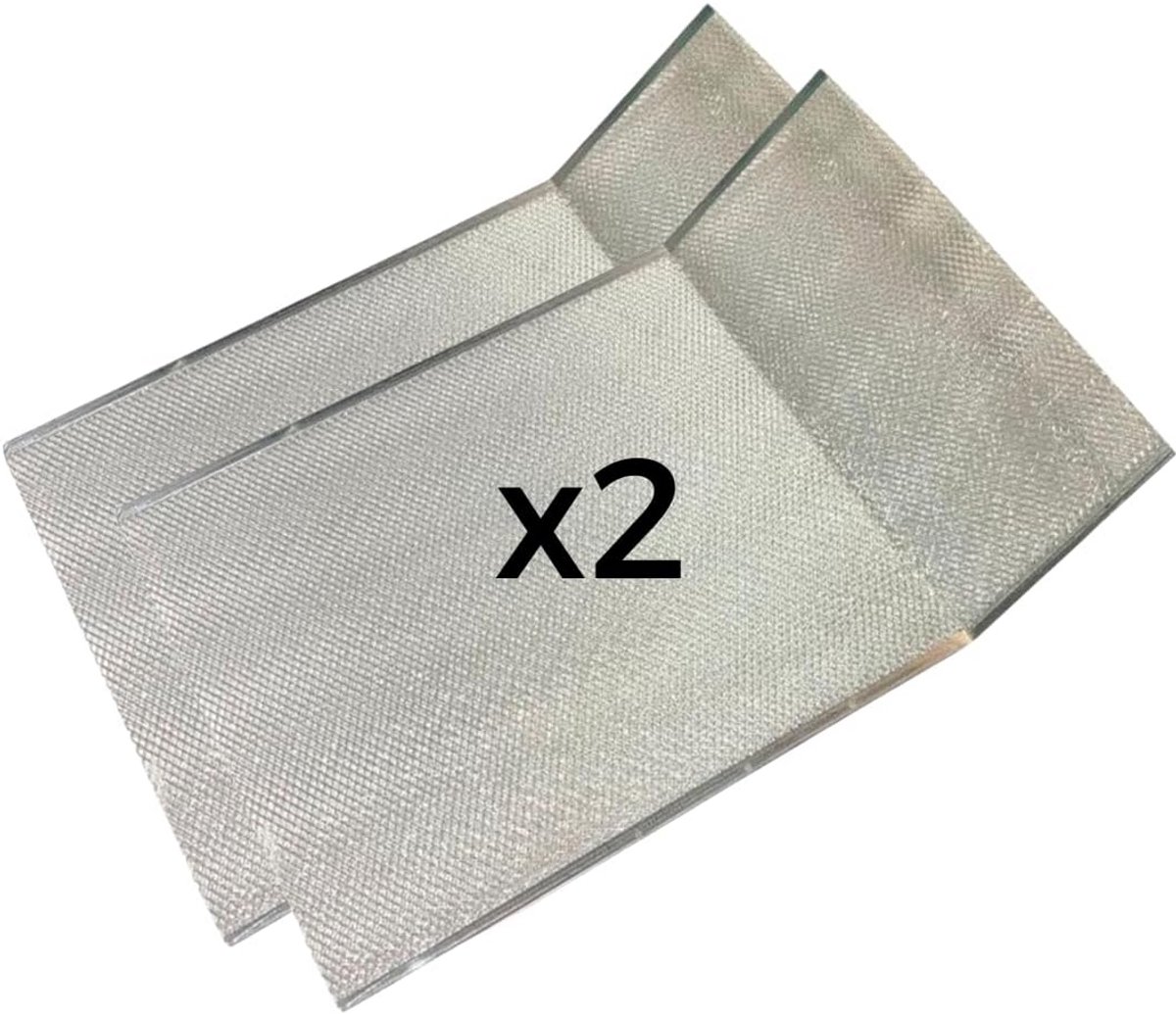 2x Vetfilter Afzuigkap Geschikt voor Teka C601, C602, C-602 (Vervangt 61801285)