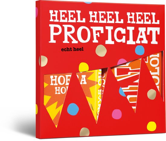 Tony's Chocolonely - Heel Heel Heel Proficiat - Gefeliciteerd - Chocolade Cadeautje - Geschenkset met 2 Smaakvolle Chocolade Kadootjes - Melk Chocolade en Melk Karamel Zeezout - 360 Gram
