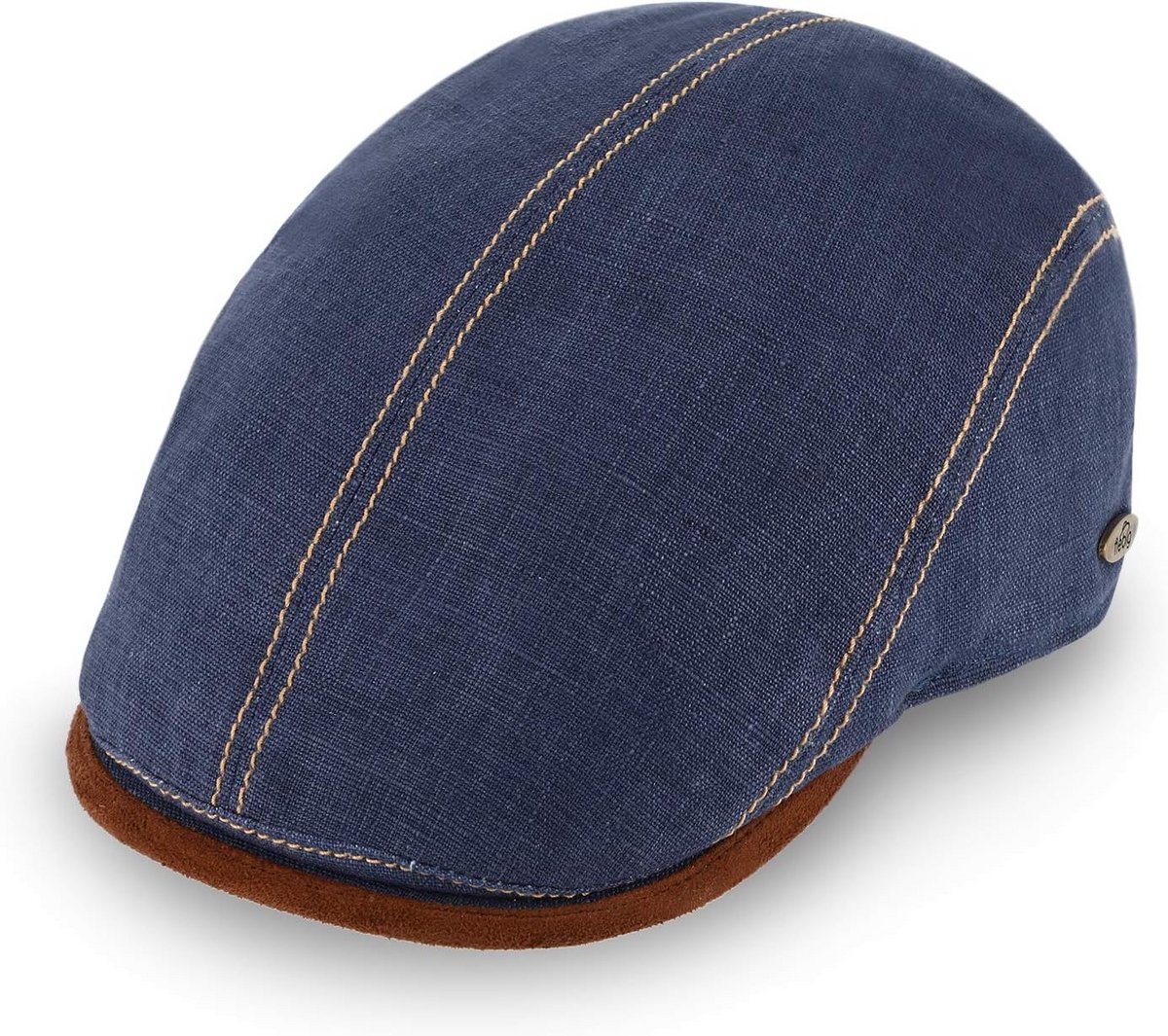 Linnen Flatcap voor Heren en Dames | Comfortabele Veterancap met Katoen Voering | Gemaakt in Italië