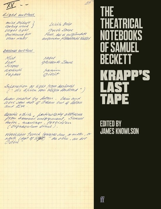 The Theatrical Notebooks of Samuel Beckett - cover