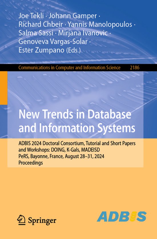 Communications in Computer and Information Science2186- New  ... - cover