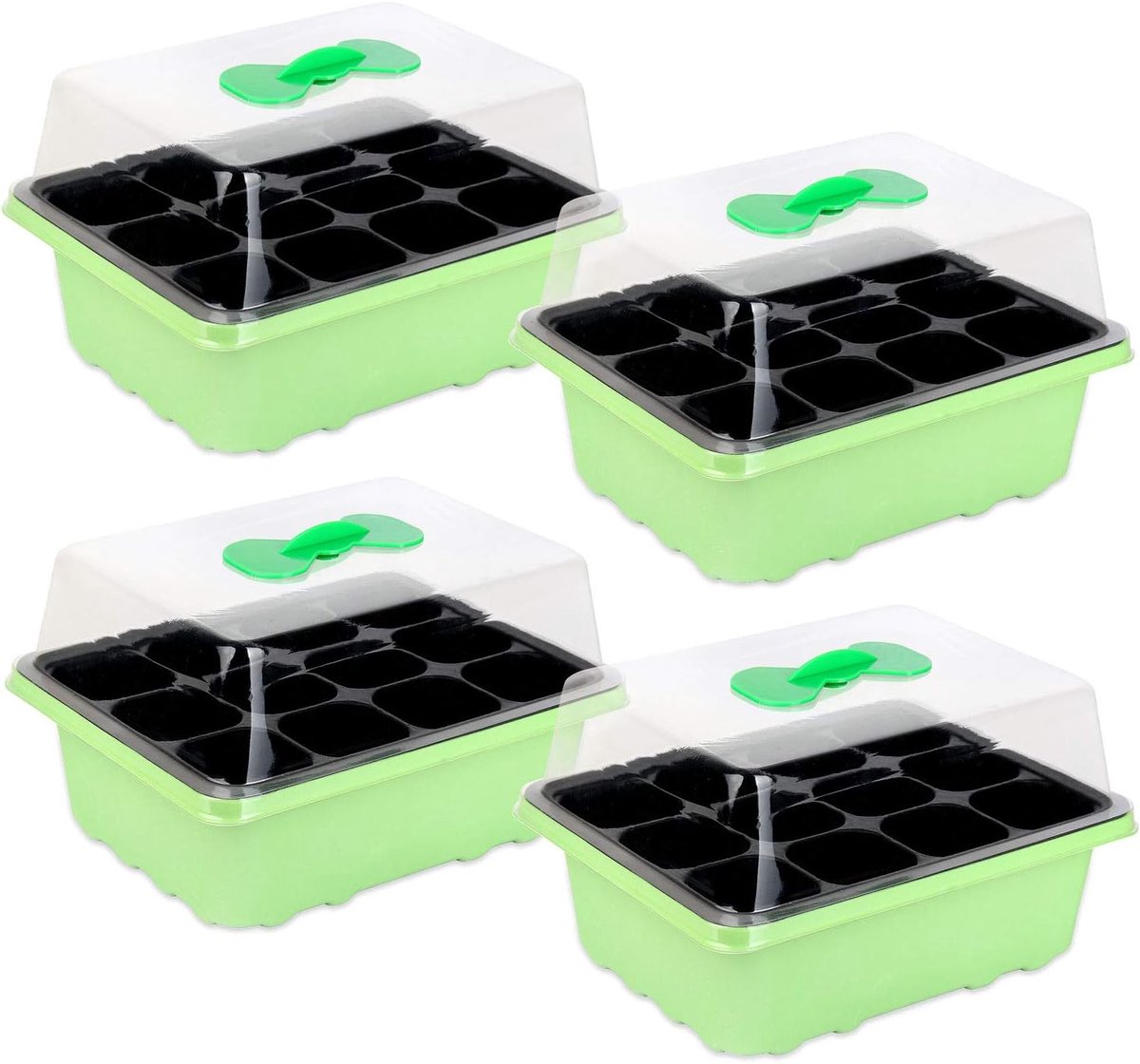Famanu – Mini kweekkas set - 4-delig - voor binnen - 19 x 15
