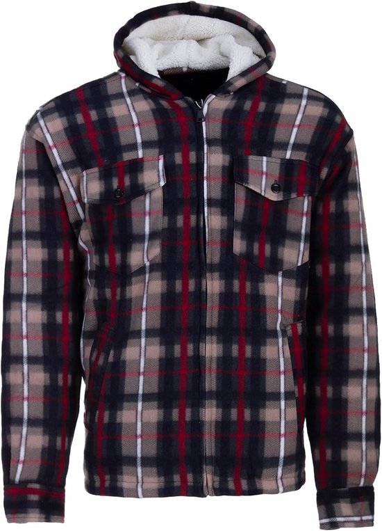 Superdry & Co SURPLUS HOODED CHECK - Overhemd - over ombre red/rood