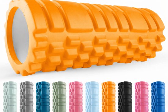 RS Sports Intense Foam roller - 33 cm - Oranje - geschikt voor Crossfit l Fysiotherapie l Fitness