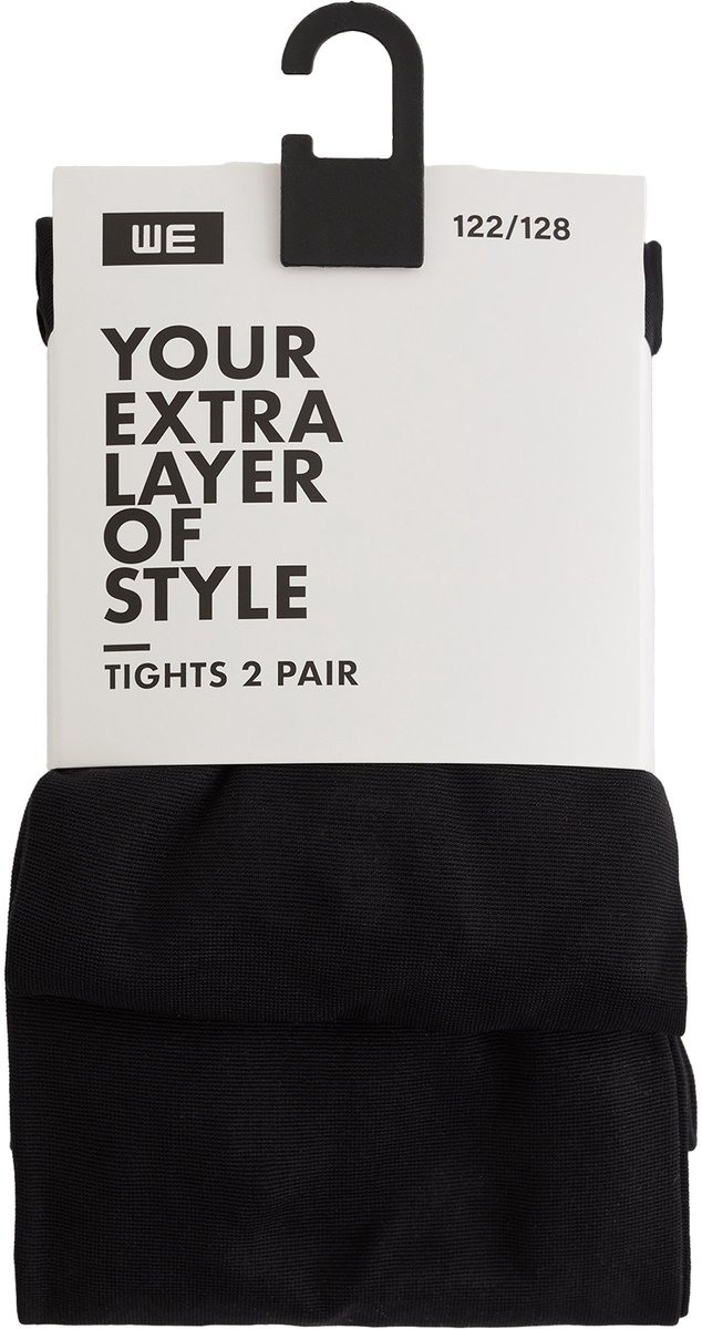 WE Fashion Meisjes panty 2-pack, 50 denier