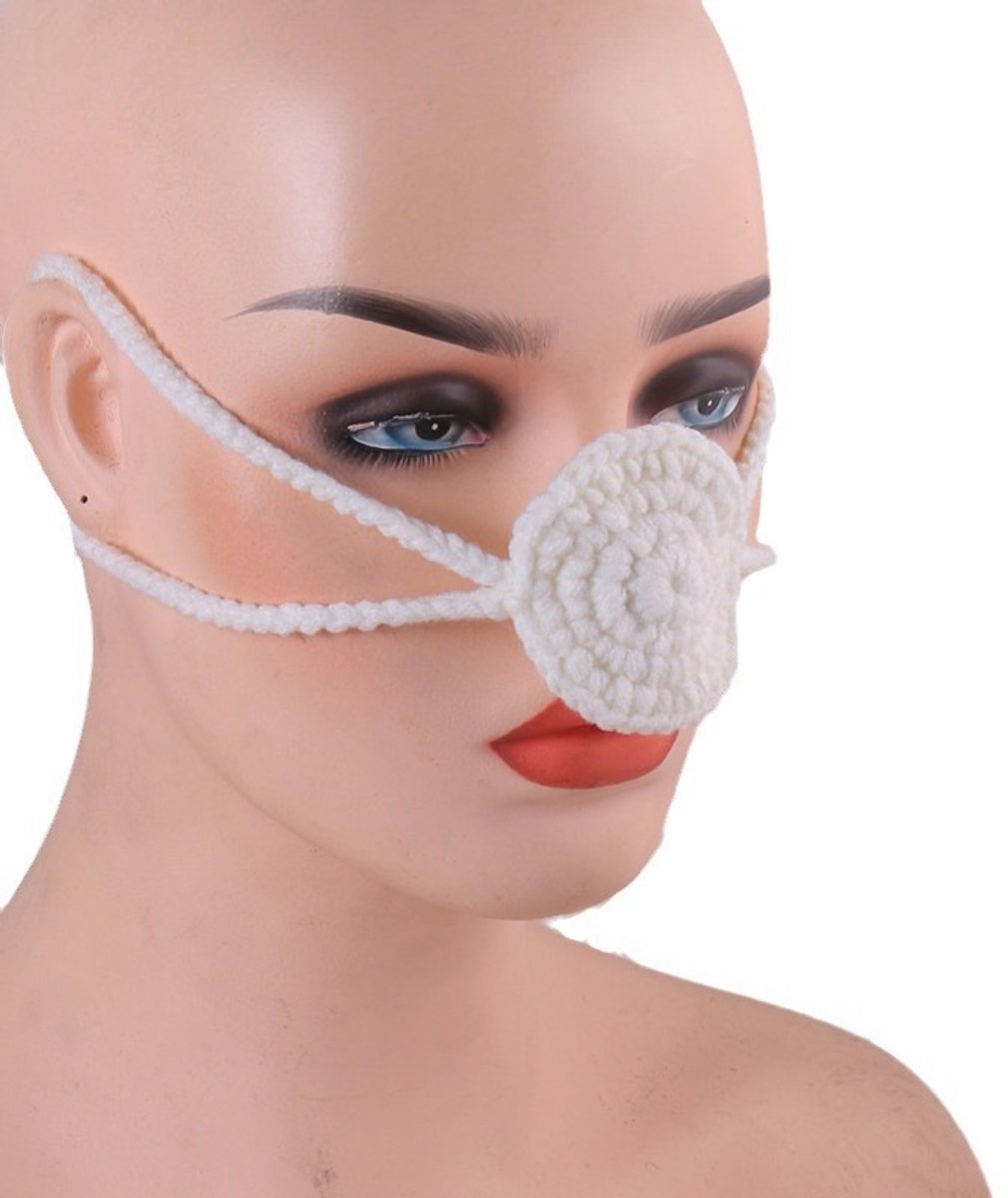 Handmades Woolen Nose Protector Breathable Comfy Warm Nose Cover for Outdoor Activities
