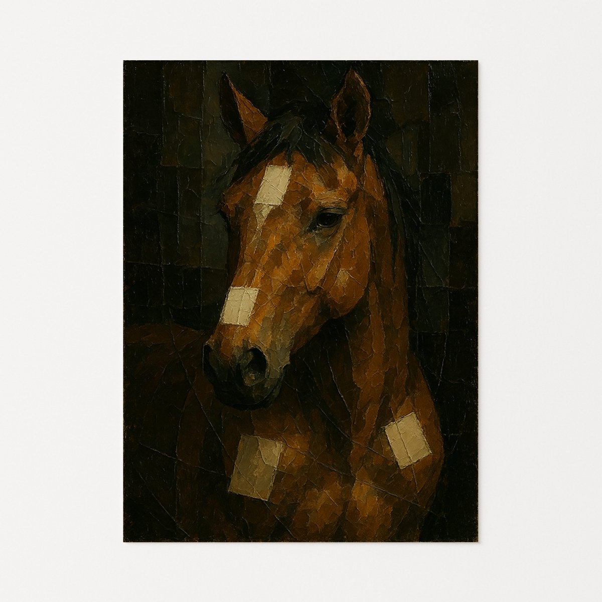 Paard muurdecoratie - Wanddecoratie klassiek - Interieurposters - 40x60 cm