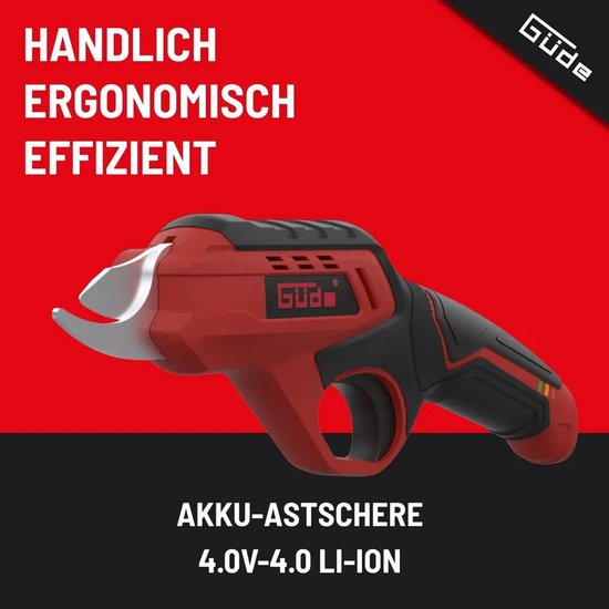 Gude accu snoeischaar GAS 4.0V-4.0 Li-Ion van Güde — afbeelding 4