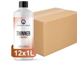 Thinner - Doos, 12 x 1 liter