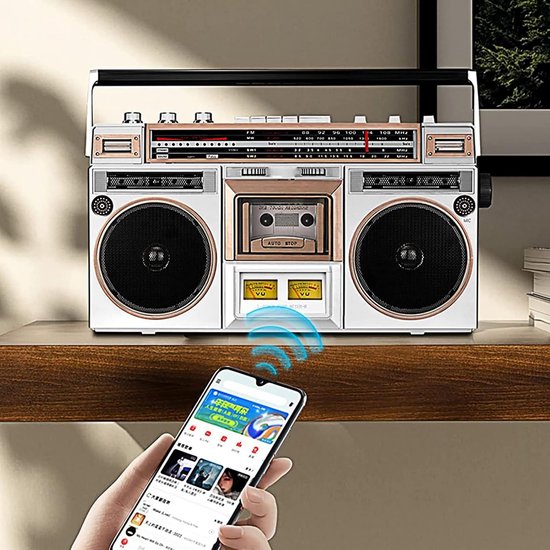 Draagbare Cassettespeler met Radio, USB/SD en Opnamefunctie — afbeelding 2