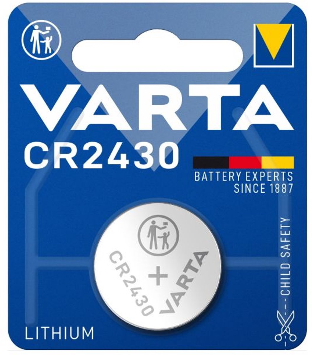 2x Knoopcel batterij - CR2430 - 3V - 280mAh - Lithium batterij - Button cell battery - Kleine elektronica - Jonyx