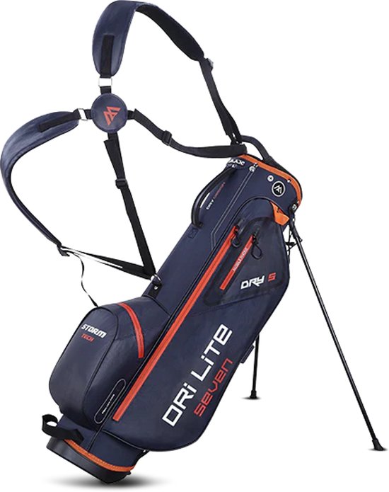Big Max DriLite Seven Waterproof 2023 Sac trépied, bleu marine/orange foncé
