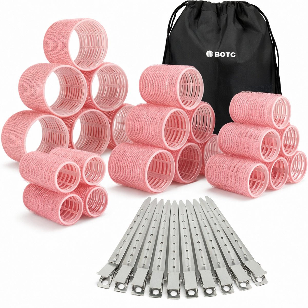 BOTC Krulspelden - 33-delig - Heatless Curls - Kleefrollers - Haarrollers - Rollers Hair curler