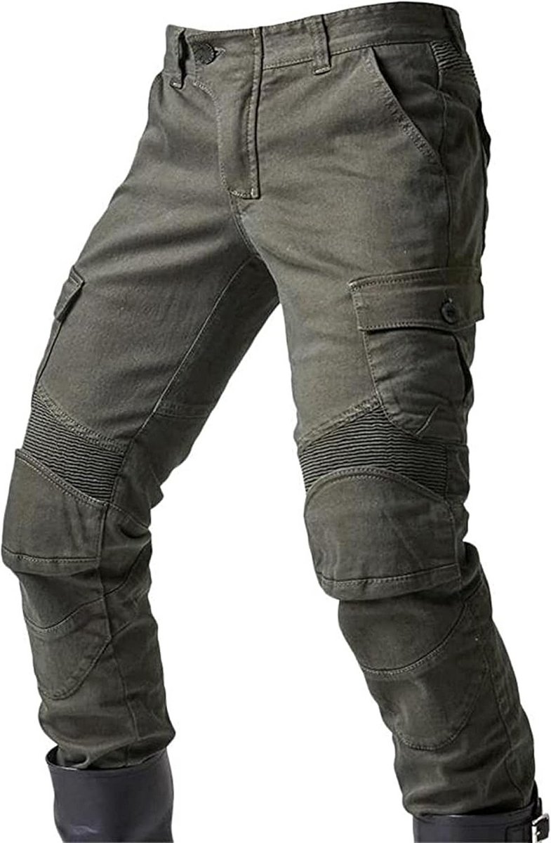 Kevlar Motorbroek Heren - Slijtvaste Motorjeans met Knie- en Heupbescherming – foto 7