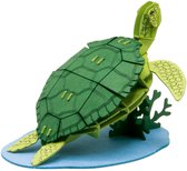 Fridolin 3D papieren model zeeschildpad educatief speelgoed karton.