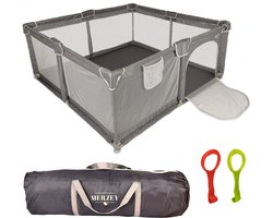 MERZEY® Grondbox – Speelbox – Kruipbox – inclusief draagtas - inclusief speelballen - 120x120 cm