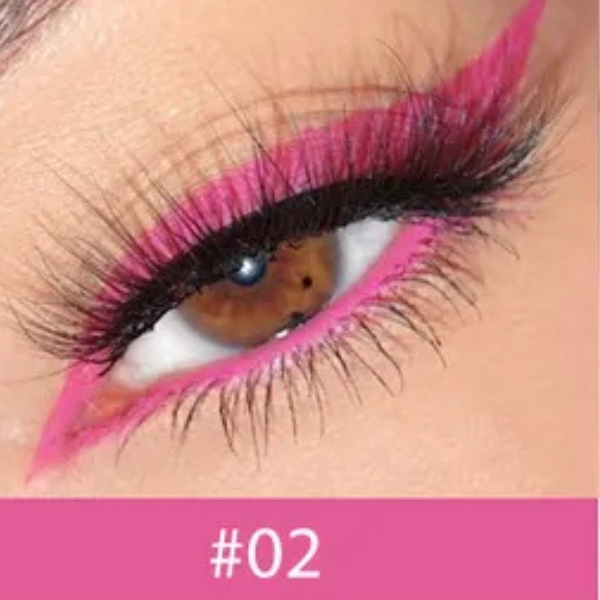 Waterproof Matte Gel Eyeliner - 02 Fuchsia - 0.2g