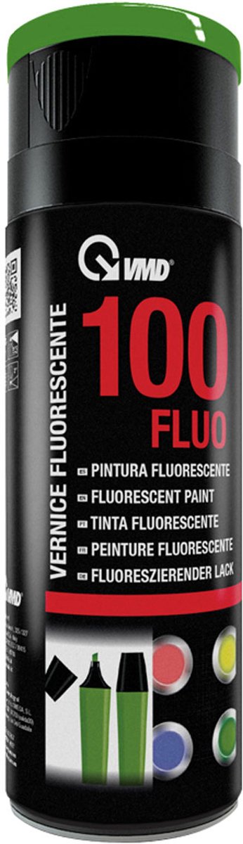 Fluorescerende Verf Spray - 400ml - Groen - Sneldrogend - Hoge Dekking - Weer- en Slijtvast - Voor Metaal Hout Kunststof Glas Keramiek - Decoratie & Markering [17300FLU-GR]