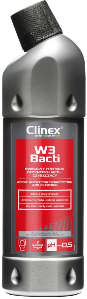 Clinex W3 Bacti Professionele Sanitairreiniger 1 liter
