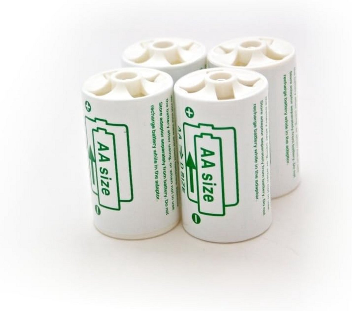 4x Batterijadapter AA naar D voor uw apparaat