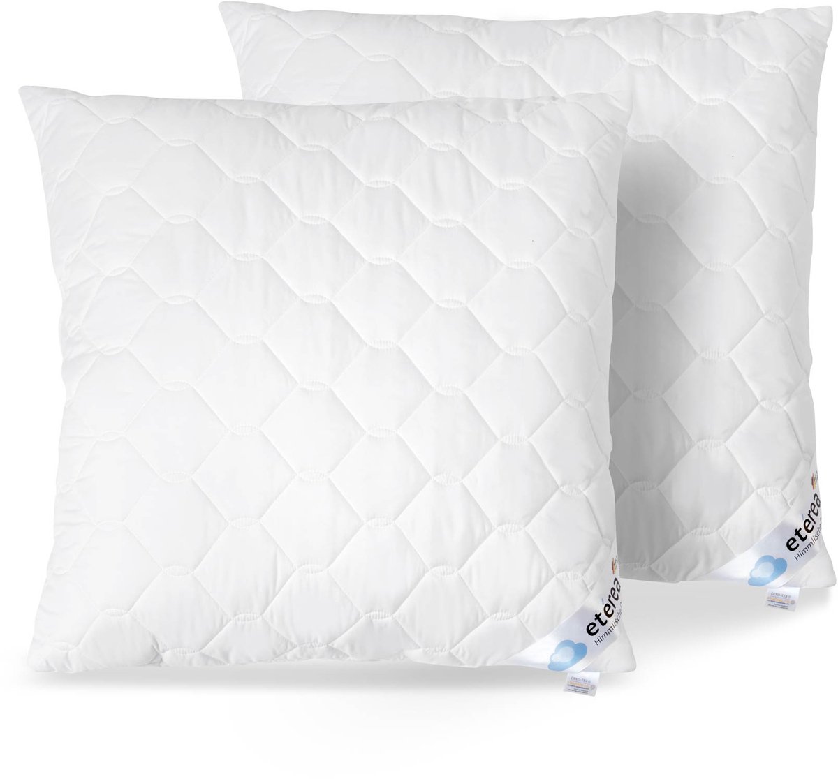 etérea Frieda hoofdkussen 2 stuks 80x80 cm - micro-satijn - allergievriendelijk