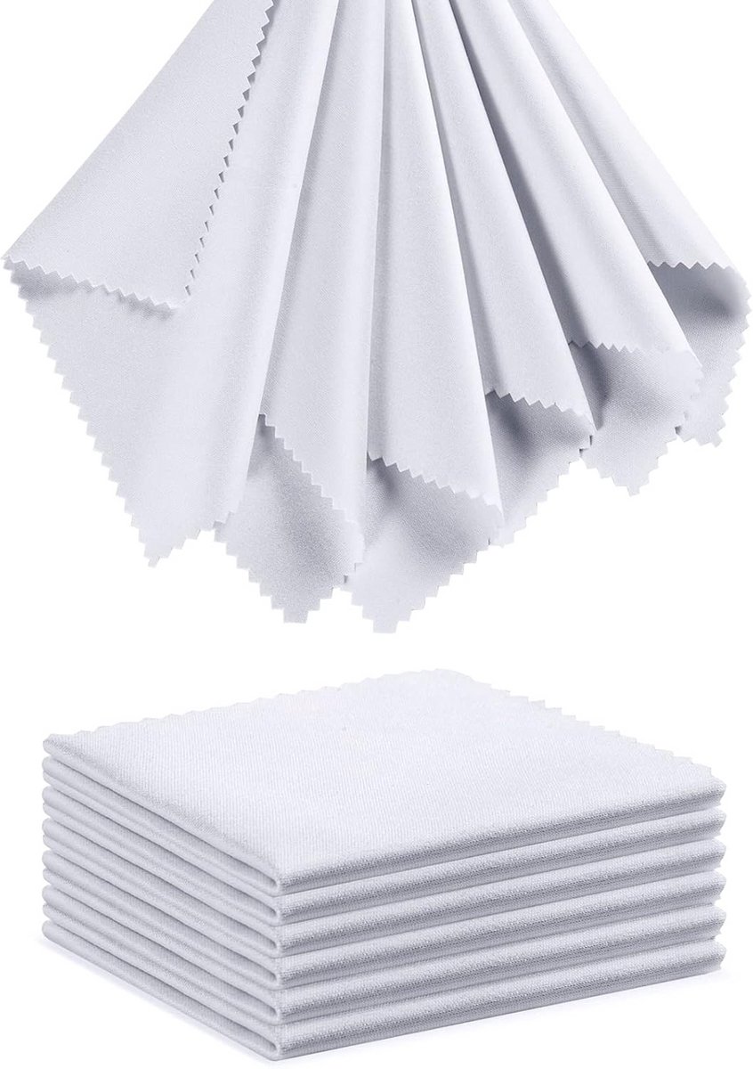 Microvezel Doekjes voor Brillen en Lenzen - 12 Stuks