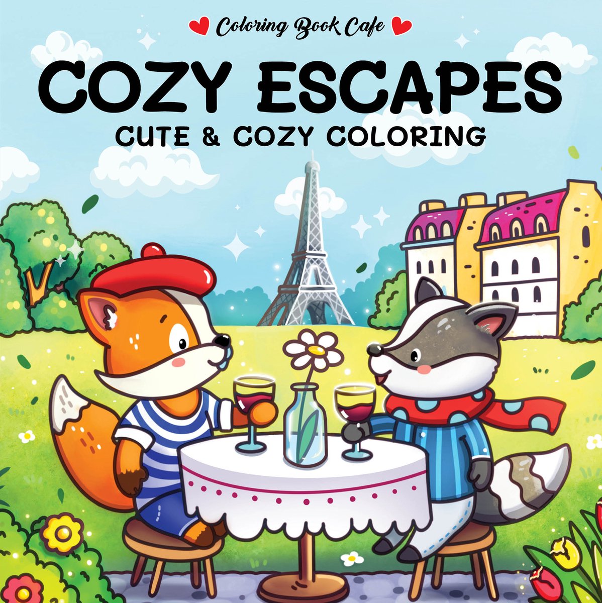 Omslag van Cozy escapes - Coloring Book Cafe