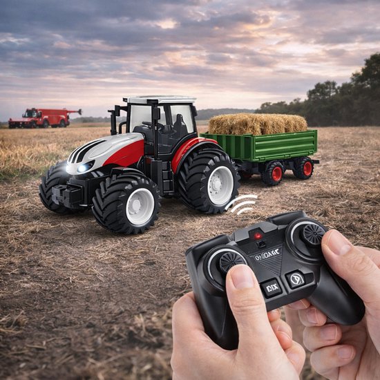URBN-TOYS Kinderen Outdoor Strand Roze Tractor Met Aanhangwagen URBN-TOYS Kinderen Outdoor Strand Roze Tractor Met Aanhangwagen
