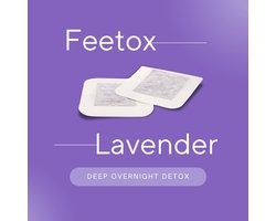 Feetox | Lavendel (32 stuks) | De pleister om extra vuilstoffen vanuit je lichaam te laten absorberen. Help je immuunsysteem.
