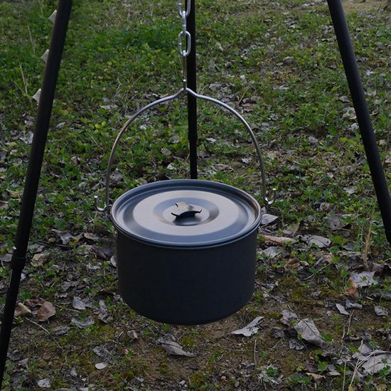 Camping Statief - Kook Statief - Buiten Koken - Lichtgewicht Aluminium - 80x123.5cm Uitgeklapt van Camping — afbeelding 4