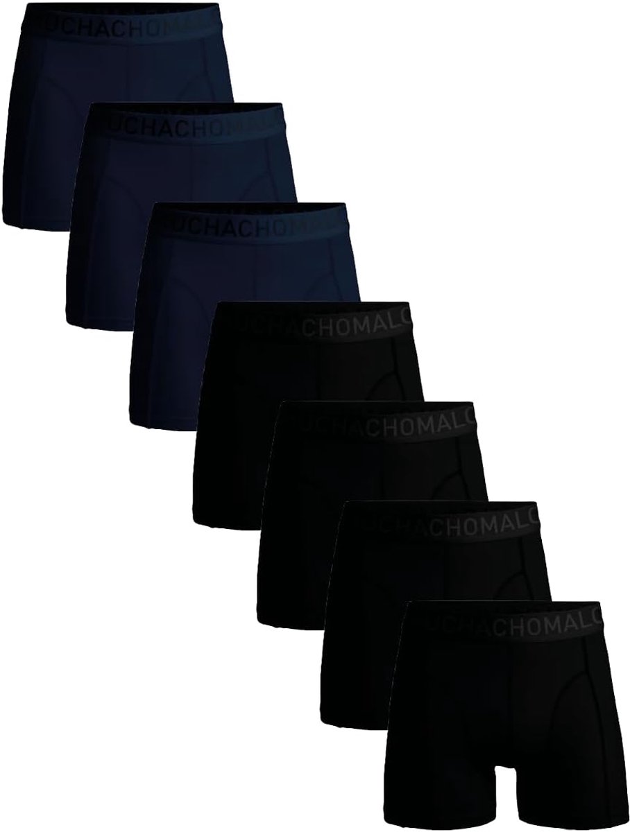 Heren Boxershorts - Ondergoed Set - Dagelijks Comfort - Zachte Microvezel Tailleband - 7 Pack - Effenaar Effen