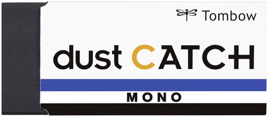 Wit etui met Tombow logo en tekst "dust CATCH MONO".