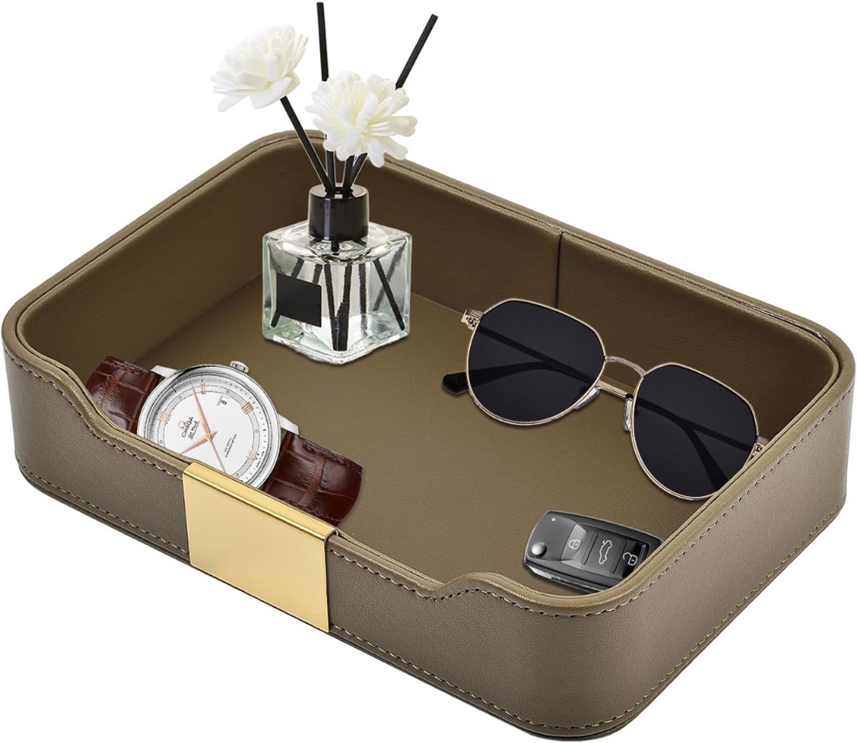 CLVP® Luxe Kaarsenplateau - Decoratief Dienblad - Sierschaal - Bruin
