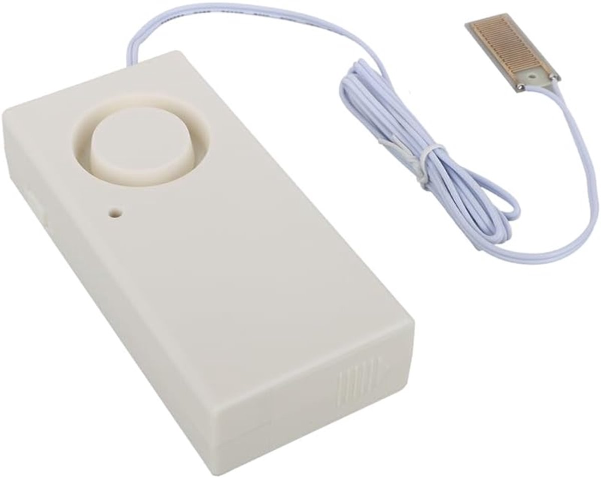 Overstromingsalarm - Waterlek Sensor - Vroege Detectie - 130 dB Alarm - 9.8x4.6x2.4cm - Meerkleurig
