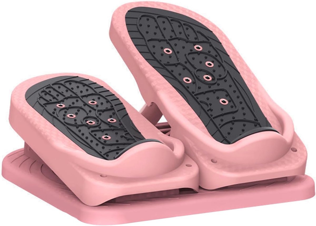 Enkel Stretch Board - Voetstepper Trainingsapparaat - Krachttraining Thuis - Draagbaar 2-in-1 Ontwerp - 29x33cm - Roze