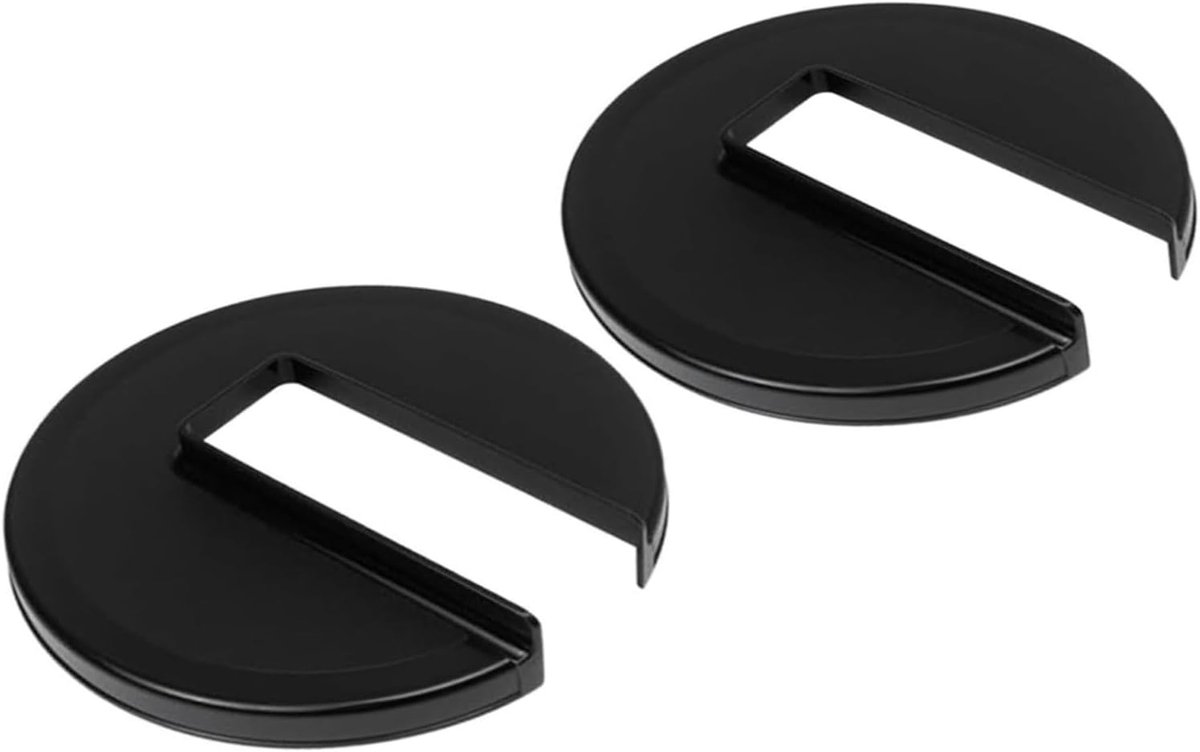 Deksels Koffiemandjes - Mandjes Deksel - Koffiezetapparaat Onderhoud - Vaatwasserbestendig - 2 Stuks - Zwart