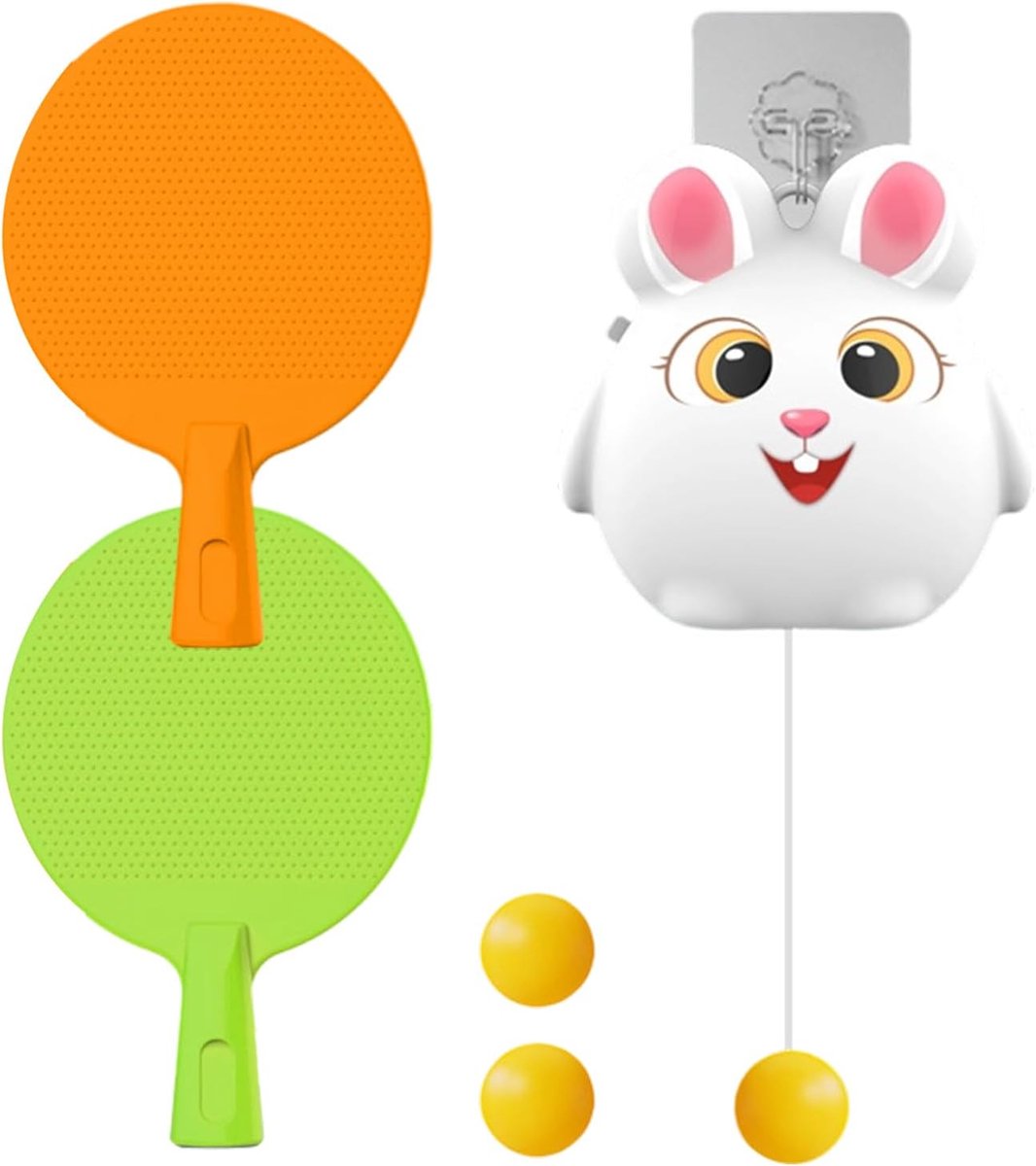 Deur Pong Spel - Tafeltennis Set - Binnen Buiten Training - Verstelbaar Draagbaar - 18 x 12 x 8 cm