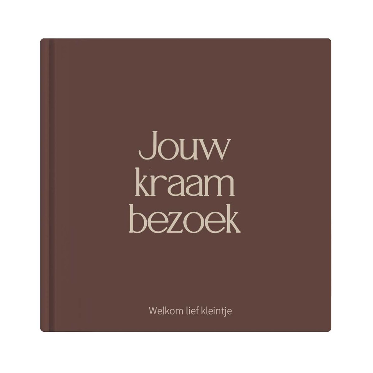 Writemoments Kraambezoekboek - Kraamtijd herinneringsboek - bruin