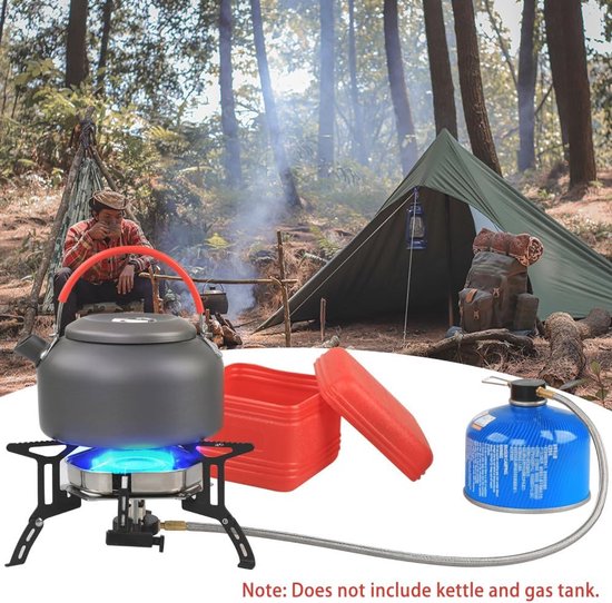 Kampeer Gasfornuis - Outdoor Brander - Buiten Koken - Winddicht Ontwerp - 6000 Watt — afbeelding 5