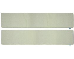 LuLu - Luxe Picknickbank Kussens - Set van 2 buiten kussens- 200x24 cm - Waterafstotend Tuinkussen - Groen - 4cm Dik - Met bevestigingsbanden.