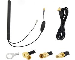 Auto Antenne - DAB Radio Ontvanger - Signaal Verbetering - Onopvallende Glasmontage - 3.5 Meter Kabel
