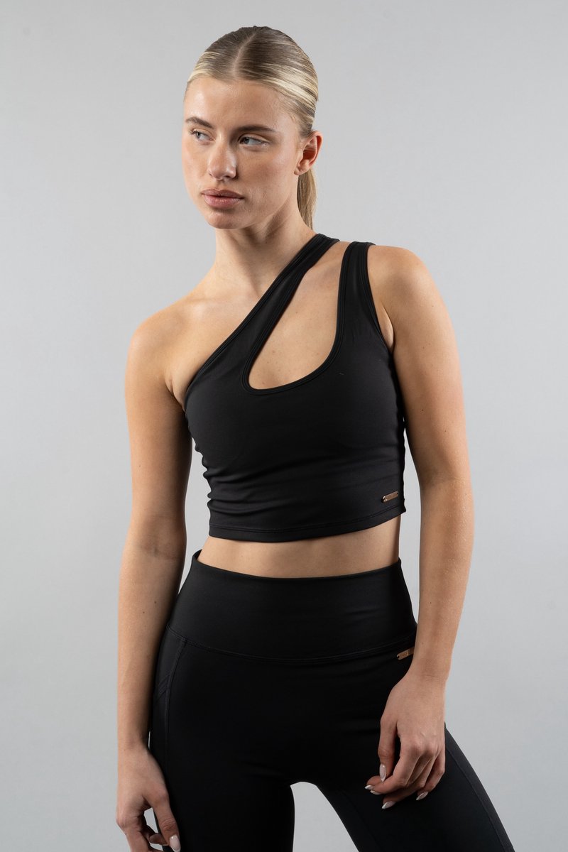 Unveil Active -Strappy Top - Midnight Black M
