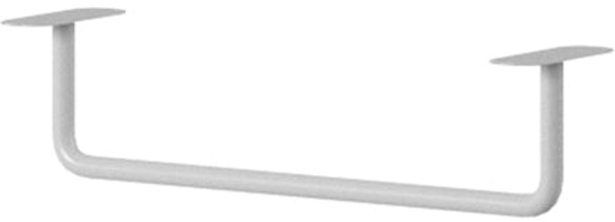 Nicole Badkamerhanger - Stijlvolle metalen handdoekhouder | Kleur: Wit | Maat: 26,6x6,8x7 cm