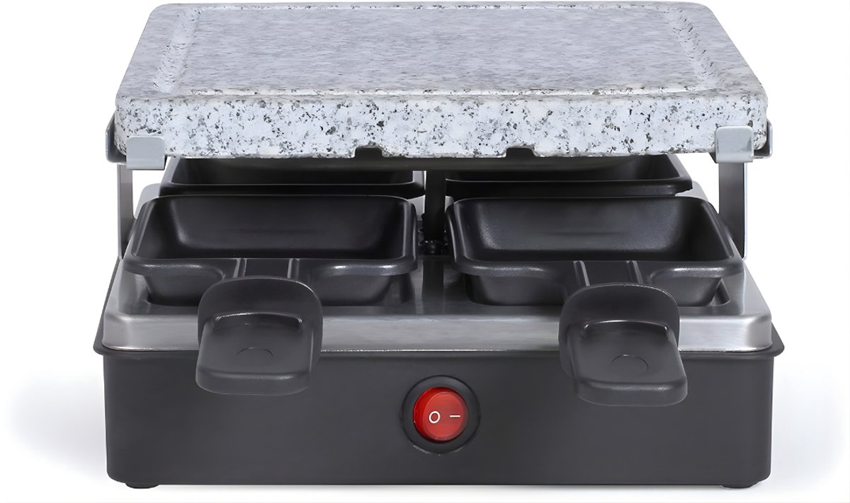 DnA® Steengrill - Gourmet - Bakplaat - Zwart - 22cm x 22cm x 12cm