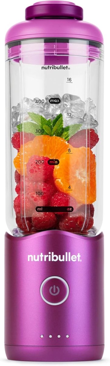 Draagbare Blender Mini Blender Smoothie To Go USB-C Oplaadbaar 590 ml Violet